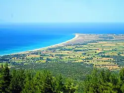 Aerial view of the area