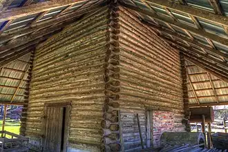 Detail of tobacco barn