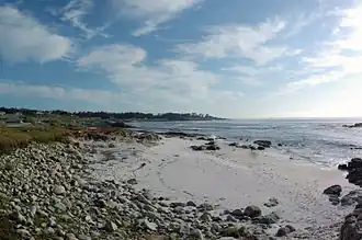 Beach near the Pacific Grove entrance of the 17 Mile Drive
