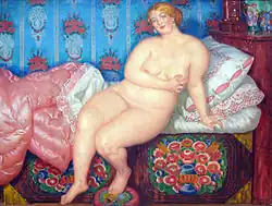 The Beauty (1915), painting based upon the 'Model' drawing