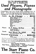 ad in Cleveland paper, 1918