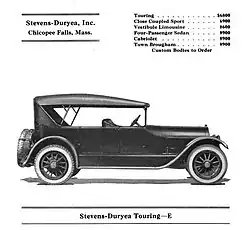 1922 Stevens-Duryea Model E Touring Car