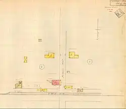 1922 fire insurance map of Mathews