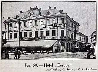 Europa hotel in the 18930's.