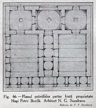 Hagi Petre Buzilă's store plan.