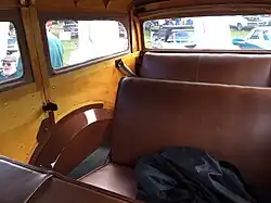 1937 Packard Six Series 115-C Station Wagon interior