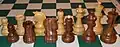 1950 Dubrovnik Chess Set manufactured 2015 by Chess Bazaar of India[10]