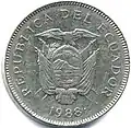 1988 twenty sucres coin