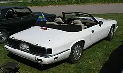 Facelift (post-1991) XJS convertible; note revised rear lights and bumpers