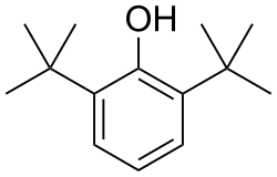2,6-Di-tert-butylphenol is used industrially as UV stabilizers and antioxidants for hydrocarbon-based products ranging from petrochemicals to plastics.[12]