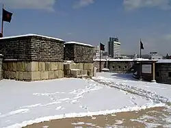 See from the west in snow