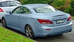First facelift Lexus IS 250 C (GSE20R, Australia)