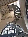ancient round stairs of Tajhat Palace