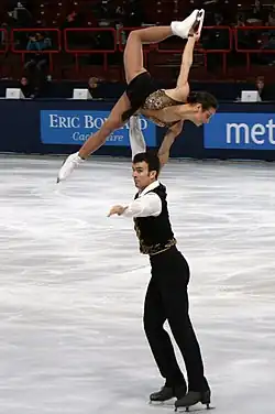 Meagan Duhamel and Eric Radford at the 2011 Trophée Éric Bompard