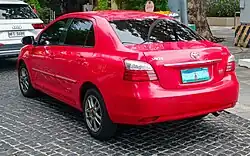 Facelifted Philippine market Toyota Vios G SE Limited (NCP93L)