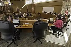 Mohegan Tribal Court in session