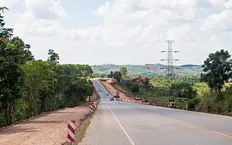 Route 12/Asian Highway 16 in Phetchabun Province being widened (2013)