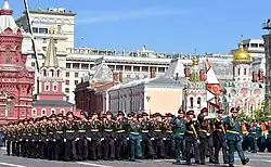 Cadets of the Moscow Suvorov Military School.