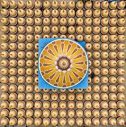 A top-down image of the mosque.