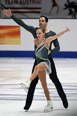 Ioulia Chtchetinina and Márk Magyar at the 2020 European Championships