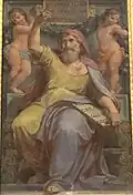 Pillar fresco Ezekiel (1860s) by Pietro Gagliardi