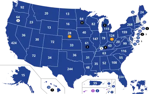 Initial pledged delegate allocation