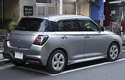 Rear view (Japan)