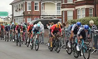The final sprint in Felixstowe
