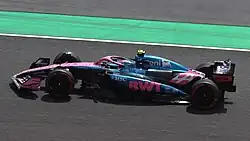 Doohan driving the Alpine A525 at the 2025 Japanese Grand Prix