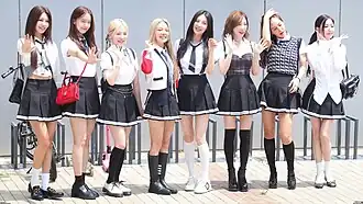 Girls' Generation in July 2022 L–R: Sooyoung, Yoona, Sunny, Hyoyeon, Seohyun, Taeyeon, Yuri, Tiffany
