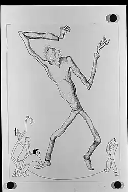 Adolf Hoffmeister, Vsevolod Meyerhold and his Czech admirers, 1938