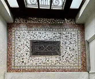 Art Deco&nbsp;– Floor in the entrance hall of Bulevardul Hristo Botev no. 26, Bucharest, unknown architect, 1930s