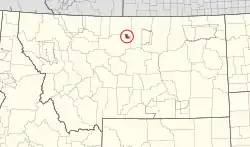 Location in Montana