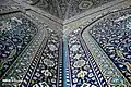 Intricate designs on the mosque interior, from Mehr News