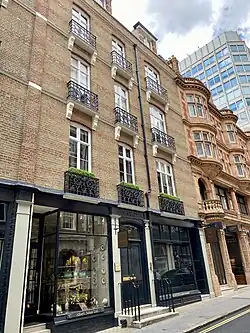 View of the Hazlitt Gallery in Bury Street, London