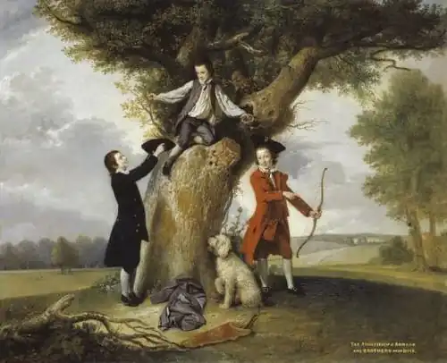 The Three Sons of the Earl of Bute by Johann Zoffany, 1764