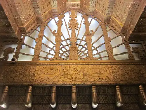 Pre-Columbian inspiration/mix of Mayan Revival and Art Deco - Interior detail of 450 Sutter Street, San Francisco, California, by Timothy L. Pflueger, 1929