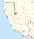 Location of Washoe Ranch in Nevada