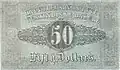 50 Westindiske Dalere - State Treasury (1849).
