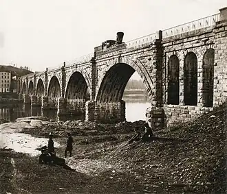 Schuylkill River Viaduct circa 1859.