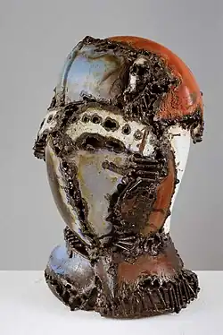 Head (1986), welded enamel, h. 30 cm