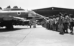 A-4N Skyhawk Ayit of 110 Squadron "Knights Of The North" at Ramat David, after Ma'alot massacre 1974