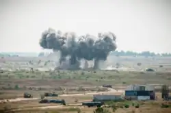 A-10 Thunderbolt II drops live Mk 82, 500lb bombs on the Grayling Aerial Gunnery Range during Exercise Northern Strike 2014