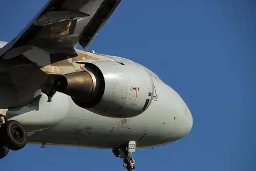 The CFM56-5A/B also powers the A320 family, but utilizing a separate exhaust nozzle