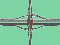 A tight urban diamond interchange (TUDI)