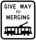 (R2-V124) Give Way to Merging Tram (used in Victoria)