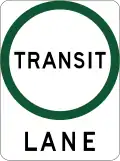 (R7-V7) Transit Lane (used in Victoria)