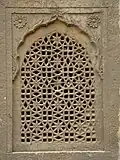 Stone carved window of the royal haveli