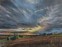 North West Landscape, 2019, Pastels