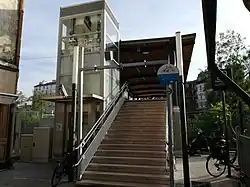 Passenger overpass entrance.